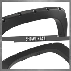 G-PLUS Fender Flares Pocket Riveted Compatible with Dually Step Side Models Smooth Black Additional Angle