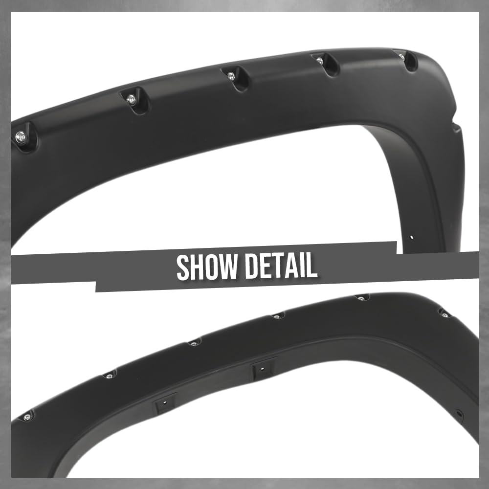 G-PLUS Pocket Riveted Fender Flares Dually & Step-side models), Smooth