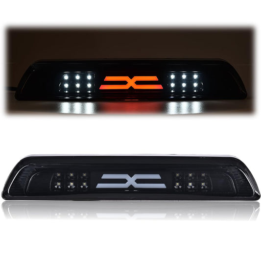 G-PLUS LED Third Brake Light Compatible with Toyota Tundra 2007-2018, 3rd High Mount Cargo Light, Type X, Smoky Lens Black Housing, 81570-0C050