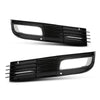 G-PLUS Front Bumper Fog Light Cover Grille Left & Right Compatible with Audi A8 D3 2008 2009 2010, Fit Audi A8 Quattro D3 2008-2010 4E0807680B, 4E0807679B Glossy Black