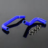 G-PLUS Silicone Radiator Coolant Hose Kit w/Clamps Compatible with Jeep Wrangler YJ/TJ 2.4L 4.2L 1987-2006 3-Ply Nylon Silicone 4.5mm Thickness Blue 2 PCS