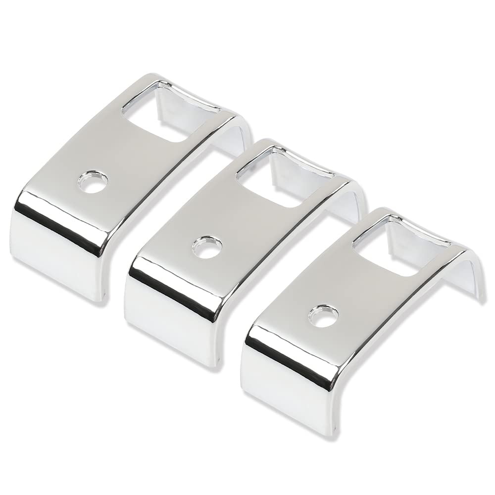 G-PLUS Chrome Rocker Switch Covers 3pcs Compatible with 2006 and Above W900 T800 T660 & C500 Chrome Rocker Switch Bezel 2 Opening
