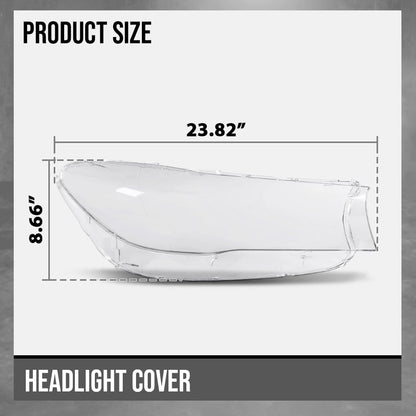 G-PLUS Headlight Lens Cover Compatible with BMW 7 Series G11 G12 2016-2019 63117408709, 63117408708 Left & Right Pair Front Headlamp Lens Cover Clear