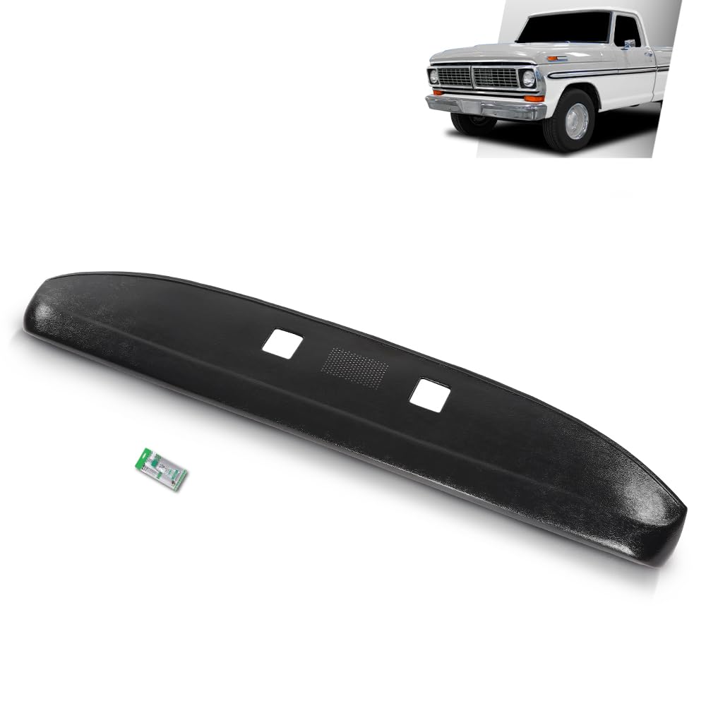 G-PLUS Dashboard Cover Compatible with Ford F100 1967-1972 Dash Cover Black