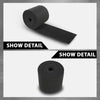G-PLUS 12" x 75ft Boat Trailer Bunk Carpet, Outdoor Ribbed Marine Bunk Carpet Fit for Boat Trailer Runners Black