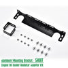 G-PLUS Universal Oil Cooler Radiator Adapter Kit Compatible With Universal 340MM Aluminum Engine Mounting Bracket Replacement (Short)