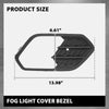G-PLUS Fog Light Cover Bezel Grille Bumper Insert Set Compatible with Ford Escape Kuga 2017-2019 GJ5Z17K946AB, GJ5Z17K946AA, FO1038164, FO1039164 Black
