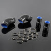 G-PLUS Silicone Intercooler Boost Hose Kit Clamps Compatible With chevrolet GMC 6.6L Duramax LLY 2004-2005 Black