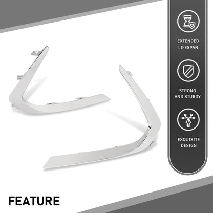 G-PLUS Front Bumper Moldings Right + Left 2pcs Compatible with Sonata 2020-2022 86595L0160