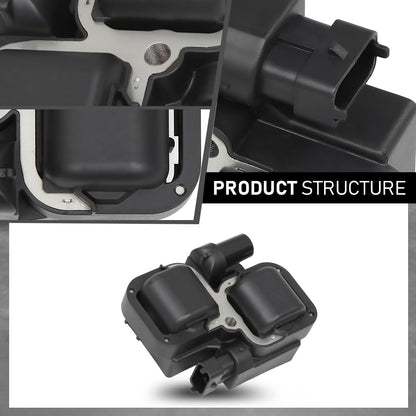 G-PLUS Ignition Coil & Wireset & Spark Plug, Compatible with Chrysler Crossfire 2004-2008, Fit Benz B200 C240 C280 C32 C320 C43 C55 1998-2011, 0001587303, 0001587803