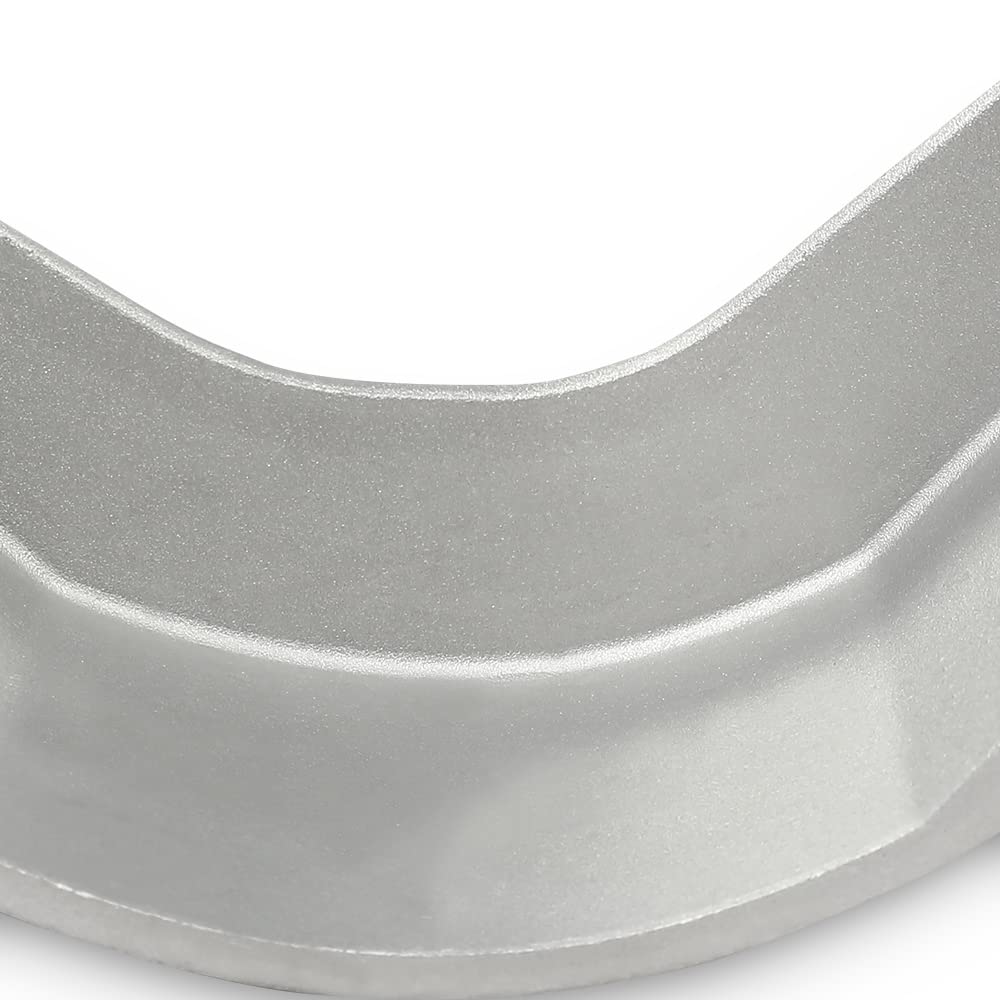G-PLUS Silver Pontoon Boat Aluminum Corner Cap F-22 C-shaped 1-1/2 Inch 3-1/4 Inch Corner Cap Bracket
