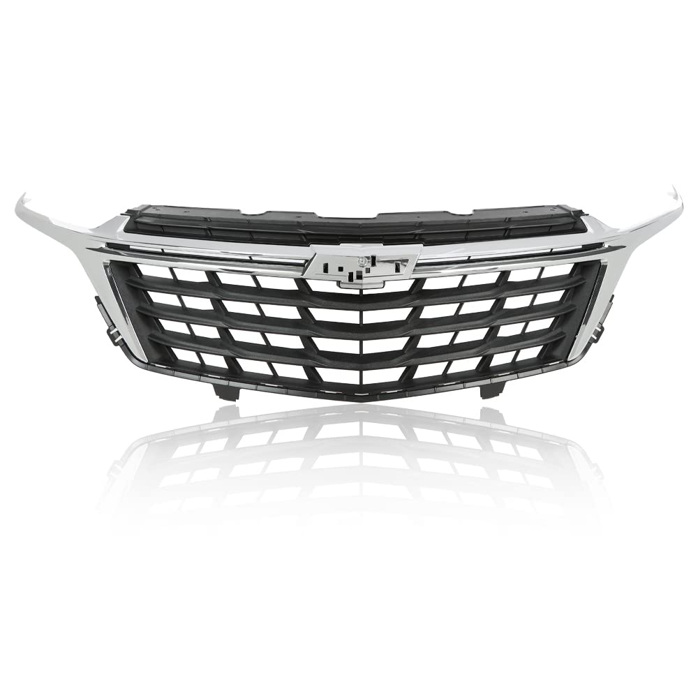 G-PLUS Front Bumper Grille Chrome ABS Plastic Compatible with Chevy Equinox 2022 2023