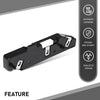 G-PLUS Front Right Side Bumper Bracket Retainer Compatible with Ford Edge (submodel: SE, SEL, Sport, Titanium) 2015-2018 FT4Z17C947A, FO1033108 Black PP