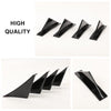 G-PLUS Rear Bumper Lip Splitter Diffuser Fit Chevy Camaro All Models Shark Fin Spoiler Trim Covers Decoration Set Lip Wing Splitter Decoration Protector Set 4 PCS Black