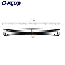G-PLUS Front Bumper Grille Insert for Nissan Maxima 2009-2014 Black Billet Style Front View