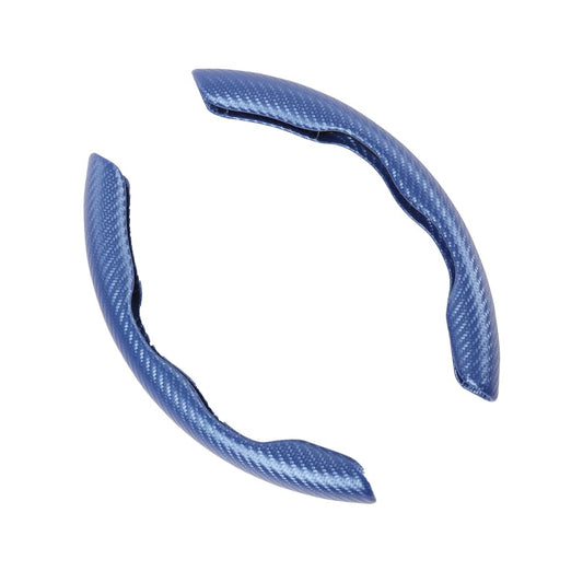 G-PLUS Universal 15" Steering Wheel Cover, Car Anti-skid Steering Wheel Cover 2pcs, Steering Wheel Grip Protector Compatible with Most Car, trucks, SUV, sedans (Blue)