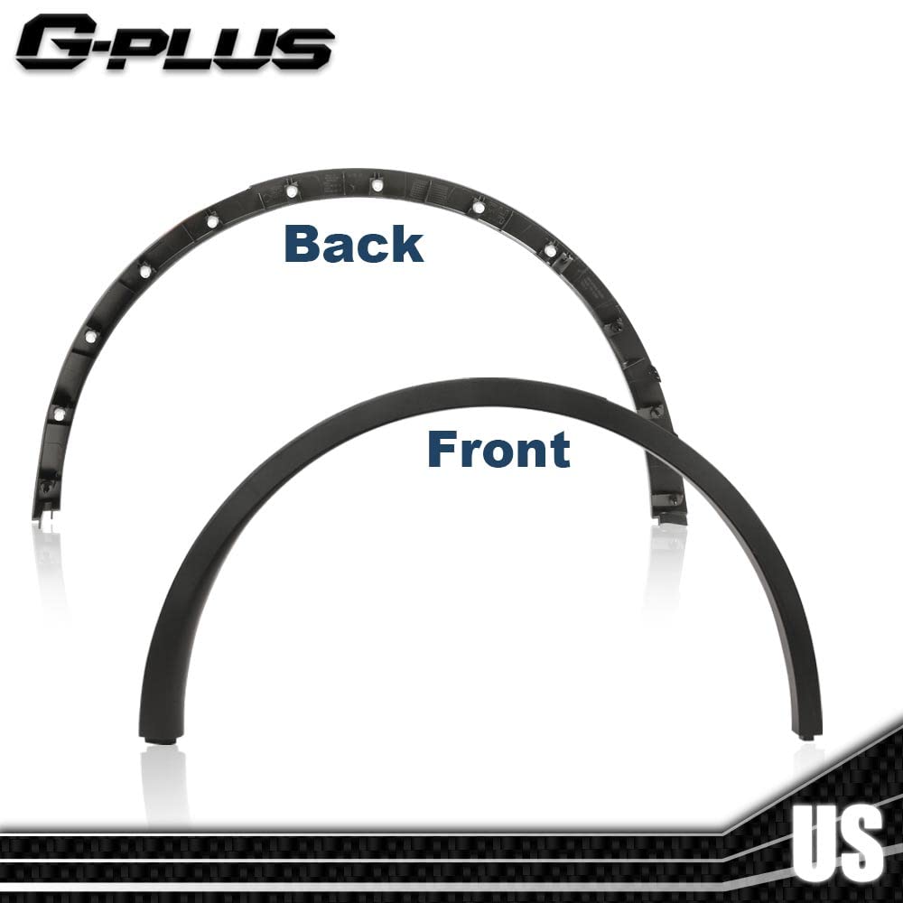 G-PLUS Rear Right Passenger Side Fender Flares Compatible with Tesla Model Y MY 2020 2021 2022 2023 2024 149416400B, 149418800B Wheel Opening Molding Arch Trim Black