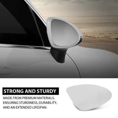 G-PLUS Right Rear View Mirror Glass, Compatible with Porsche Cayenne 2011-2017 with Heat, Passenger Side, 958-731-522-20, 95873152221, 95873152220