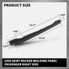 G-PLUS Skirt Rocker Molding Panel Passenger Right Side Compatible with Jeep Cherokee 2014-2022 Black 1YW36RXFAI