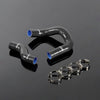 G-PLUS Silicone Coolant Radiator Hose Kit Clamps Compatible With 1968-1973 NISSAN Datsun 510 KA24-DE,Black