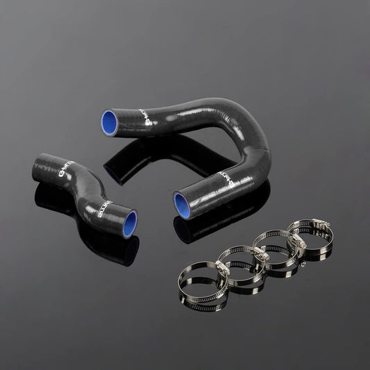 G-PLUS Silicone Coolant Radiator Hose Kit Clamps Compatible With 1968-1973 NISSAN Datsun 510 KA24-DE,Black