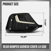 G-PLUS Rear Left Bumper Garnish Cover Compatible with Honda Civic Hatchback 2020 2021 71518-TGG-A50ZB, 71518 TGG A50ZB Black