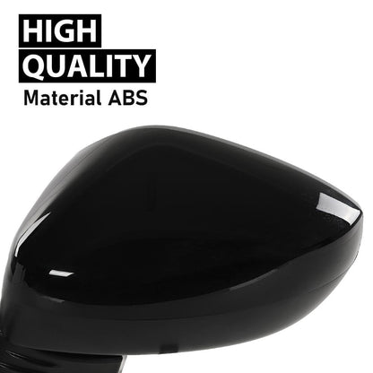 G-PLUS Power Mirror w/ 3-Pin Left Driver Side Compatible with Honda Civic LX/Sport 2022-2023 Manual Folding 76258T20A01-PFM HO1320350 Glossy Black