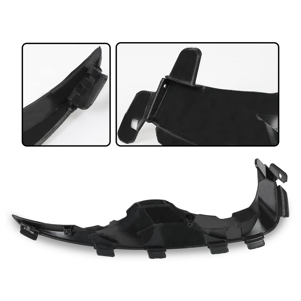 G-PLUS Front Bumper Bracket Compatible with 2012-2016 Chevy Sonic, Black Steel Aluminum Mounting Brackets, Pair Set, Front Bumper Retainer Replacement