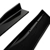 Universal 2 Meters / 76.7 Inch Side Skirt Extensions Rocker Panel Splitters Lip Kit