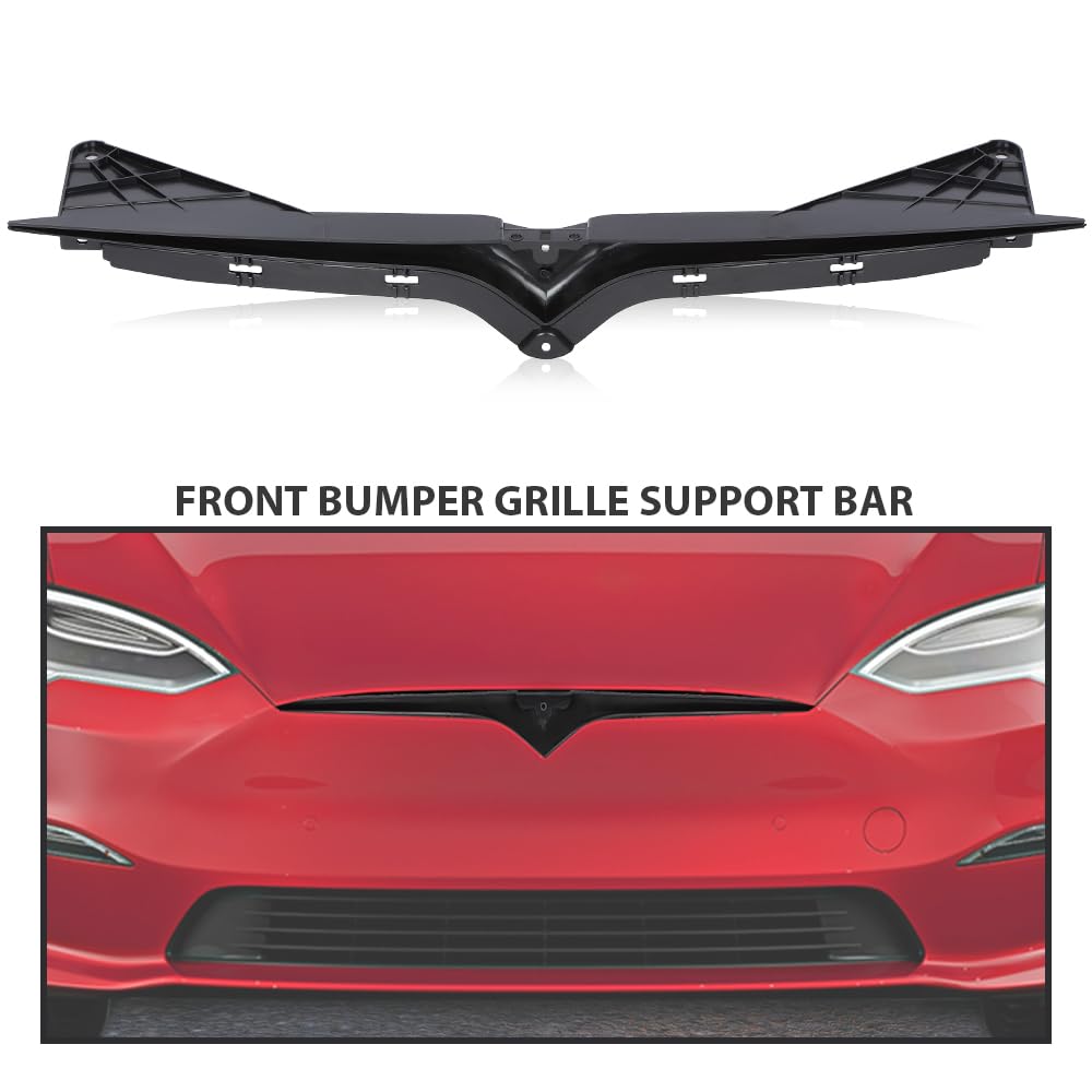 G-PLUS Front Bumper Grille Support Bar Compatible with Tesla Model S 2016 2017 2018 2019 2020 2021 1062472-00-F