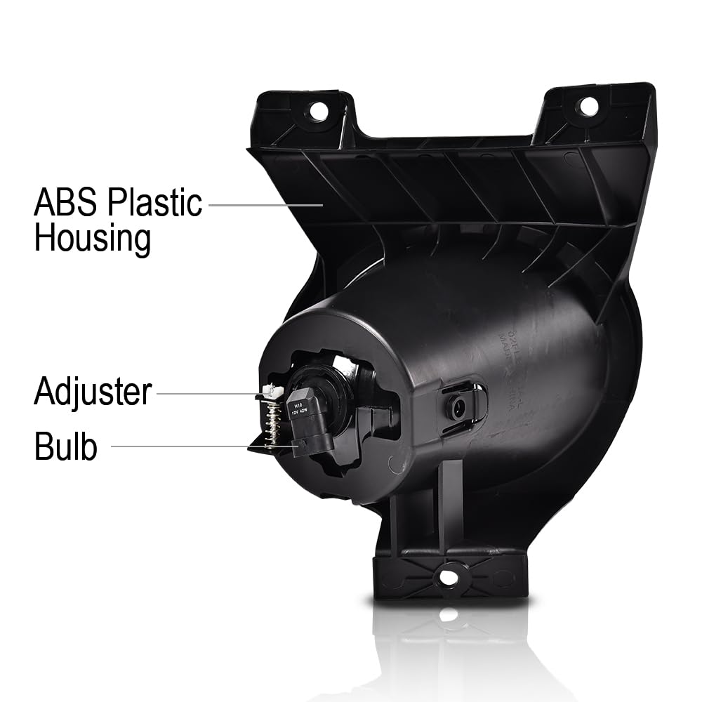 G-PLUS Bumper LED Fog Lights Compatible With 2011-2014 Ford F150, (NOT For SVT Raptor Models), Driving Fog Lamps w/Switch/Bracket/Bulbs Pair (Smoky lens)
