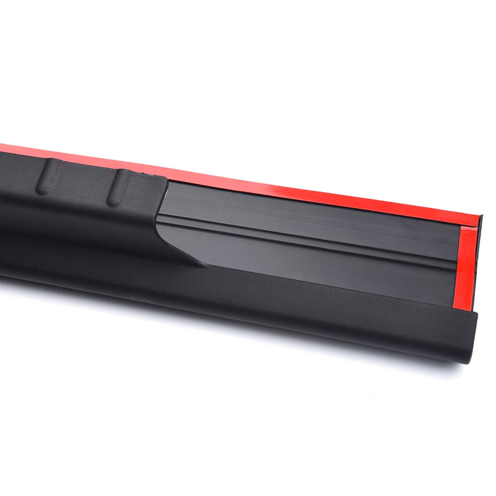 G-PLUS Trail Armor Rocker Panel Cover Guard Sill Trim Compatible With Chevy Silverado/Fit GMC Sierra Crew Cab 2001 2002 2003 2004 2005 2006 Matte Black Textured Finish L2214067 14067