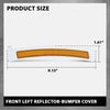 G-PLUS Front Driver Left Bumper Reflector Cover Compatible with BMW F01 F02 7-Series 2009-2015 63147191111, 63 14 7 191 111 Yellow