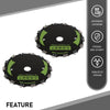 G-PLUS 2pcs 7" Chainsaw 14-Tooth Brush Blades Fit Bush Cutter Weed Eater Trimmer Head Black