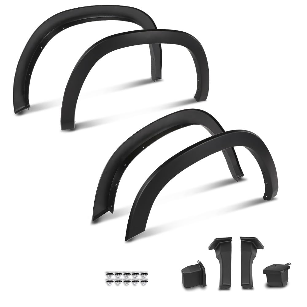 G-PLUS Fender Flares Compatible with Dodge Ram 1500 2019-2024, Not Fit 1500 Classic & Rebel & TRX Models 4PCS