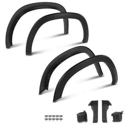G-PLUS Fender Flares Compatible with Dodge Ram 1500 2019-2024 Not Fit 1500 Classic & Rebel & TRX Models Wheel Opening Molding Arch Trim 4PCS Black