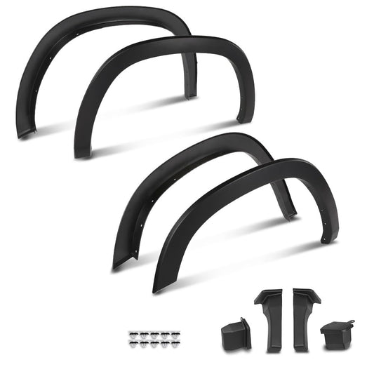 G-PLUS Fender Flares Compatible with Dodge Ram 1500 2019-2024 Not Fit 1500 Classic & Rebel & TRX Models Wheel Opening Molding Arch Trim 4PCS Black
