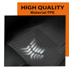 G-PLUS TPE Floor Mats Fit Kenworth T600 2006-2007, T660 2007-2017, T800 W900 2006-2019 1st Row Truck Accessories Cargo Liners All Weather Protection 3PCS Black Alfombras para Carro