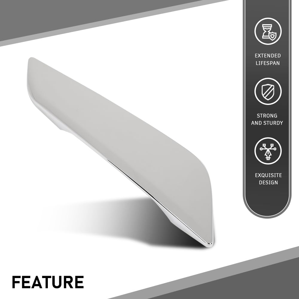 G-PLUS Right Fender Vent Trim Fender Side Air Outlet Cover Trim Chrome Compatible with BMW G30 5-Series 2017-2022 51137349594 Silver