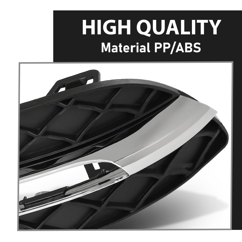 G-PLUS Left Fog Light Cover Daytime Running Light Cover, Compatible with Benz C250 C350 2012-2015/C300 2012-2014, Fit Models W/o AMG Package & Sport Package, Driver Side, 2048803224, MB1038117