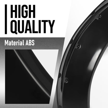 G-PLUS Fender Flares Wide Body Kit Wheel Arches Protector Cover Compatible with Honda Civic Accord Black 4Pcs