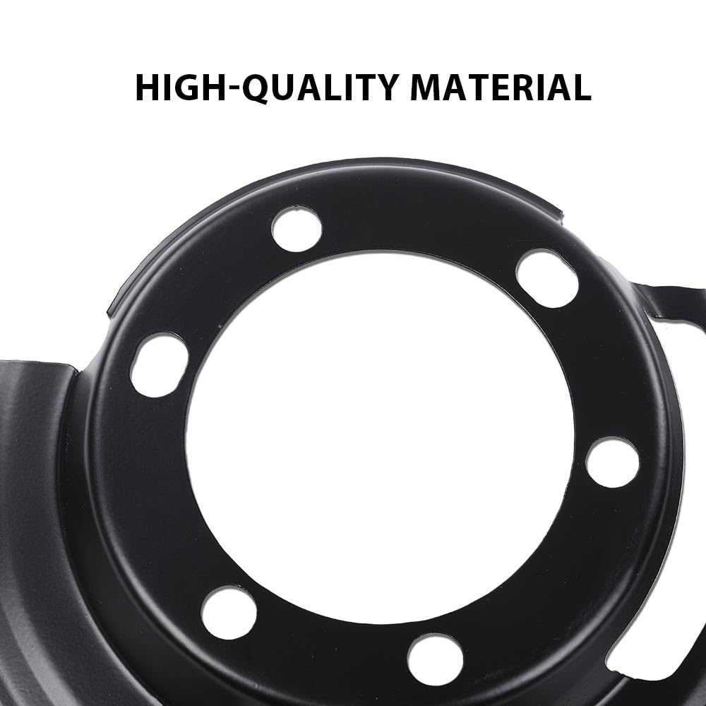 G-PLUS Front LH & RH Brake Dust Shield Compatible with Jeep Cherokee XJ 1984-2001, Fit Jeep Wrangler 1987-2006, Fit Jeep Grand Cherokee 1993-1998 Brake Backing Plate Dust Shield 52005476, 52005477