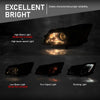G-PLUS LED Left Side Headlight Assembly Front Headlamp Compatible with Buick Regal 2009-2012 20990313, 22934025 Clear Lens Black Housing Amber Reflector