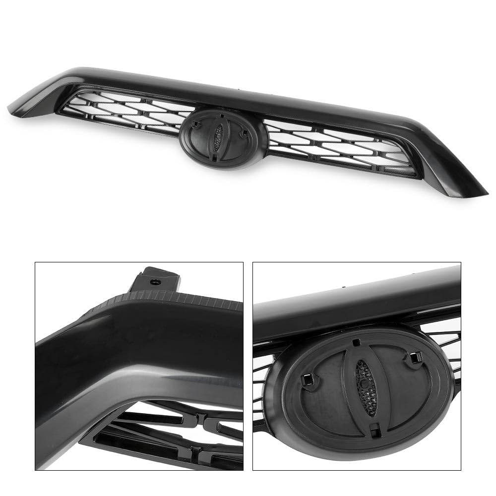 G-PLUS Front Upper Grille Mesh Grill Assembly Compatible with Toyota 4Runner Limited/SR5/TRD 2014-2020 5310135080C0 TO1200369