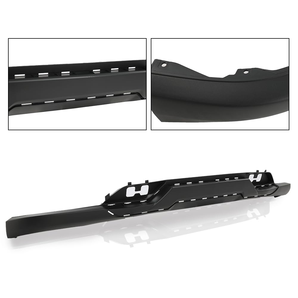 G-PLUS Front Bumper Valance Black Compatible with 2016-2018 Chevy Silverado 1500/2019 Silverado 1500 LD Textured w/Tow Hook Holes 84029800, GM1015135C