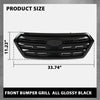 G-PLUS Front Bumper Grill Grille Compatible with Subaru Outback 2015-2017 Glossy Black 91121AL05A