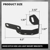 G-PLUS Hood Ditch Side LED Light Mount Brackets Pods Compatible with Toyota 4Runner 2009-2022,Fit Toyota Tundra 2007-2021