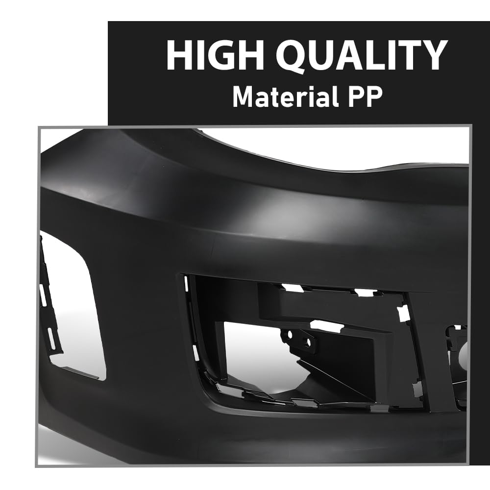 G-PLUS Front Bumper Cover Compatible with Impreza 2011-2014 (Submodel: WRX, WRX Limited, WRX Premium, WRX STI, WRX STI Limited), 57704FG113, SU1000167, Primed Black