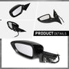 G-PLUS Power Mirror Left Driver Side Compatible with Honda Accord Sedan 2018-2022 1.5L 76258TVAA02 76251TVAA01ZJ HO1320328 Glossy Black 3-Pin Manual Folding