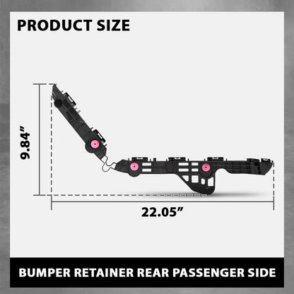 G-PLUS Rear Right Bumper Brackets Support, Compatible with Toyota Camry 2018-2024, Passenger Side, 5257506160, TO1133128